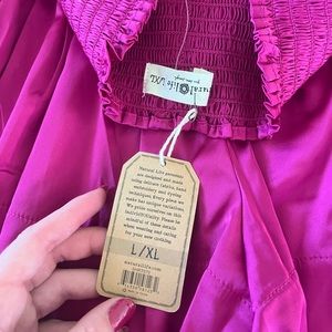 NWT Natural Life magenta skirt size L/XL